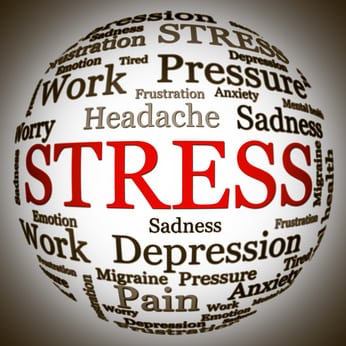 Stress related text arrangement