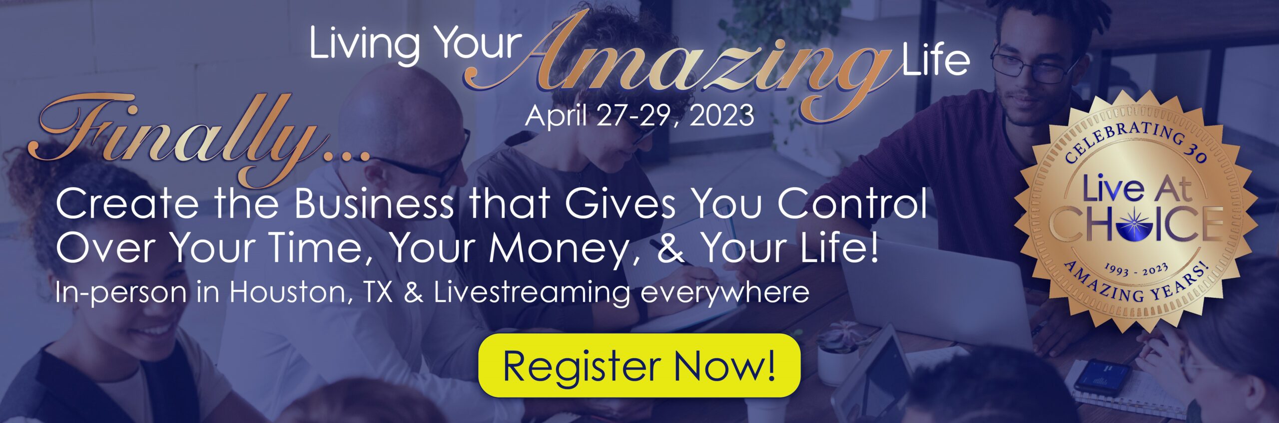 Living Your Amazing Life Banner
